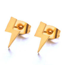 Load image into Gallery viewer, new fashion gothic Animal Heart Leaf Cat Flower Star stud earrings christmas gold Earrings for Women set Gift accessories 2019