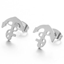 Load image into Gallery viewer, new fashion gothic Animal Heart Leaf Cat Flower Star stud earrings christmas gold Earrings for Women set Gift accessories 2019