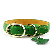 Load image into Gallery viewer, Dog Pet Collars Genuine Leather Solid High Quality Pure Collar Basic Dog Collars For Small Large Dog Cat Pet Supplies PY0217