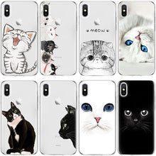 Load image into Gallery viewer, Lovely Cat Cover For iPhone XS Max XR X 5 SE 6S S 7 8 Plus Coque For Huawei P8 P9 P10 2017 P20 Mate 10 20 Lite Pro Honor 8X Case