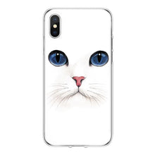 Load image into Gallery viewer, Lovely Cat Cover For iPhone XS Max XR X 5 SE 6S S 7 8 Plus Coque For Huawei P8 P9 P10 2017 P20 Mate 10 20 Lite Pro Honor 8X Case