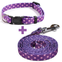 Load image into Gallery viewer, 120cm Small Pet Dog Nylon Leash Collar Set Adjustable Quick Release Cat Necklace Leashes Sets for Puppy Cats Pet Outdoor Bulldog