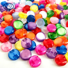 Load image into Gallery viewer, HL 12MM 30/50/100pcs Lots Colors Cat Eye Resin Shirt Buttons Pearl Garment Sewing Accessories DIY Crafts