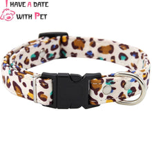 Load image into Gallery viewer, Adjustable Dog Collar Canvas Print Puppy Cat Collars for Small Medium Large Dogs Pet Neck Starp High Quality ABS Buckle S-XXL