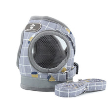 Load image into Gallery viewer, PAPASGIX Reflective Pet Chest Strap Cat Dog Harness Leash Breathable Vest Traction Rope Puppy Collar