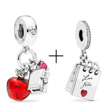 Load image into Gallery viewer, 2Pcs/lot Special Offer Red Lucky Cat & Mickey Beads Charms Fit Pandora Bracelet & Necklaces For Women Jewelry Making Accessories
