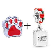Load image into Gallery viewer, 2Pcs/lot Special Offer Red Lucky Cat & Mickey Beads Charms Fit Pandora Bracelet & Necklaces For Women Jewelry Making Accessories
