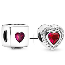 Load image into Gallery viewer, 2Pcs/lot Special Offer Red Lucky Cat & Mickey Beads Charms Fit Pandora Bracelet & Necklaces For Women Jewelry Making Accessories