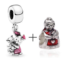 Load image into Gallery viewer, 2Pcs/lot Special Offer Red Lucky Cat & Mickey Beads Charms Fit Pandora Bracelet & Necklaces For Women Jewelry Making Accessories