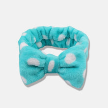 Load image into Gallery viewer, Bow Headwear Fleece Coral Wash Face Bath Mask Makeup Turban Women Girls Letter Dot Striped Cat Shape Hairband Hair Accessories