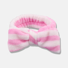 Load image into Gallery viewer, Bow Headwear Fleece Coral Wash Face Bath Mask Makeup Turban Women Girls Letter Dot Striped Cat Shape Hairband Hair Accessories