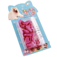 Load image into Gallery viewer, 20 Pcs Silicone Soft Cat Dog Nail Caps Cat Paw Care Pet Nail Protector Cat Nail Cover Paws Protection Pet Accessories Free Glue