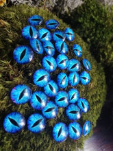 Load image into Gallery viewer, 10-50PCS glass eyes cabochons Round 6MM-30MM Round Dome Dragon Eye Dragon Cat Eye Toys DIY Jewelry Accessory MIX Pupil Eye Cameo