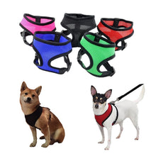 Load image into Gallery viewer, 1PC Adjustable Soft Breathable Dog Harness Nylon Mesh Vest Harness for Dogs Puppy Collar Cat Pet Dog Chest Strap Leash