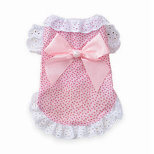 Load image into Gallery viewer, Sweet Pet Cat Clothes Lace Shirt for Cat Puppy Small Dog Spring and Summer Cute Bowknot Kitten Princess Coat Apparel XS S M L XL