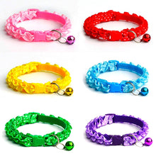 Load image into Gallery viewer, Lovely Cat Dog Lace Collar With Bell Adjustable Buckle Collar For Cat Puppy Pet Supplies Cat Dog Accessories Small Dog Chihuahua