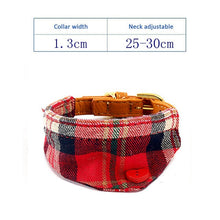 Load image into Gallery viewer, Dog Bandana Collar Scarf Dog Accessories Scarf Plaid Cotton Dog Pet Bandana Puppy Triangular Bandage Chihuahua Pets Collars Cats
