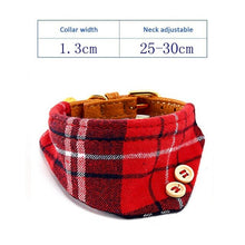 Load image into Gallery viewer, Dog Bandana Collar Scarf Dog Accessories Scarf Plaid Cotton Dog Pet Bandana Puppy Triangular Bandage Chihuahua Pets Collars Cats