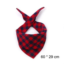 Load image into Gallery viewer, Dog Bandana Collar Scarf Dog Accessories Scarf Plaid Cotton Dog Pet Bandana Puppy Triangular Bandage Chihuahua Pets Collars Cats