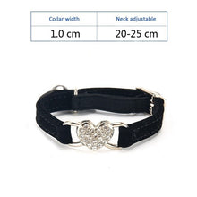Load image into Gallery viewer, Dog Collar For Dogs Cat Collars Solid Rhinestone Crystal Velvet Crown Pet Collar Chihuahua Pitbull Dog Leash Pet Products PQ013