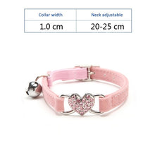 Load image into Gallery viewer, Dog Collar For Dogs Cat Collars Solid Rhinestone Crystal Velvet Crown Pet Collar Chihuahua Pitbull Dog Leash Pet Products PQ013