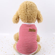 Load image into Gallery viewer, Cute Pet Clothes Striped Cat Clothing Soft Summer Vest Cat Clothes for Cat Kitten Shirt Pet T-shirt Cat Costume Small Dog Clothe