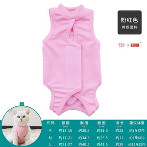 Pet Breathable Recovery Cloth Cat Dog Medicine Prevent Lick After Surgery Wear Four-legged Weaning Recovery Suit Pet Clothes