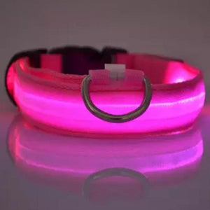 LED Pet Cat Dog Collar Night Safety Flashing Necklaces Dogs Luminous Fluorescent dog harness Pet Supplies for Outdoor Walking