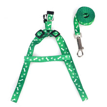 Load image into Gallery viewer, New Pet leash portable adjustable cat dog collar polyester printing durable belt chest strap training walking belt pet supplies
