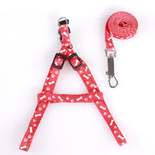 Load image into Gallery viewer, New Pet leash portable adjustable cat dog collar polyester printing durable belt chest strap training walking belt pet supplies
