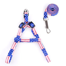 Load image into Gallery viewer, New Pet leash portable adjustable cat dog collar polyester printing durable belt chest strap training walking belt pet supplies
