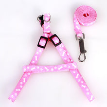 Load image into Gallery viewer, New Pet leash portable adjustable cat dog collar polyester printing durable belt chest strap training walking belt pet supplies
