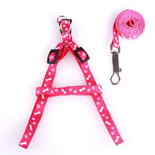 Load image into Gallery viewer, New Pet leash portable adjustable cat dog collar polyester printing durable belt chest strap training walking belt pet supplies
