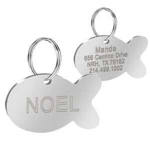 Custom Cat ID Tag Personalized Cat Name Tag Pendant Collar Engraved Cats Kitten Name Plate Accessories Paw Round Glitter Pink
