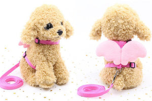 Lovely Dog Leash Harness Small Dog Pet Harness and Leash Set Outdoor Puppy Cat Vest Harness Collar For Chihuahua Pug Bulldog