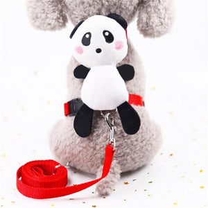 Lovely Dog Leash Harness Small Dog Pet Harness and Leash Set Outdoor Puppy Cat Vest Harness Collar For Chihuahua Pug Bulldog