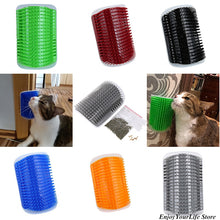Load image into Gallery viewer, Cat Self Grooming Hair Accessorie With Catnip Angle Face Tickling Hair Removal Massage Brush Comb And Pet Dog Cat
