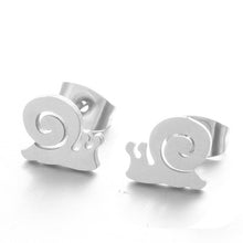 Load image into Gallery viewer, new fashion gothic Animal Heart Leaf Cat Flower Star stud earrings christmas gold Earrings for Women set Gift accessories 2019
