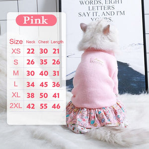 Hoopet Pet Cat Clothes Dog Coat Teddy Suit Puppy Small Dog Character Dress Clothes for Cats