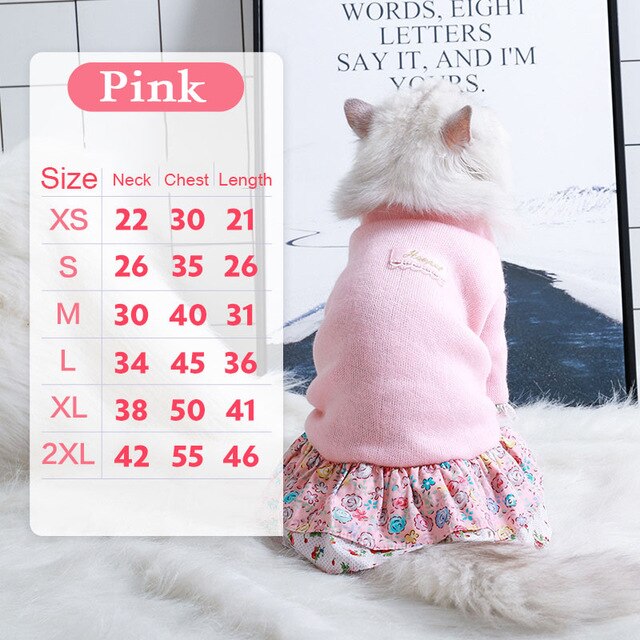 Hoopet Pet Cat Clothes Dog Coat Teddy Suit Puppy Small Dog Character Dress Clothes for Cats