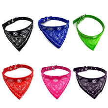 Load image into Gallery viewer, 2019 New Fahsion Small Dog Scarf Adjustable Pet Cat Collars Scarf Neckerchief Necklace   Pet Accessories
