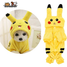Load image into Gallery viewer, SUPREPET Cat Costume Cute Pet Clothes Pikachu Cosplay Clothing With Button Autumn Winter  Cat Coat Home Pajamas Hoodie Dog Coat
