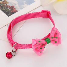 Load image into Gallery viewer, New Adjustable Cute Necktie Dog Cat Pet Collar Nylon Bell Kitten Candy Color Bow Tie Bowknot Likesome Collars
