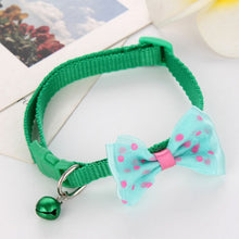 Load image into Gallery viewer, New Adjustable Cute Necktie Dog Cat Pet Collar Nylon Bell Kitten Candy Color Bow Tie Bowknot Likesome Collars
