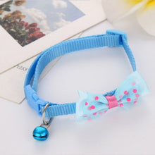 Load image into Gallery viewer, New Adjustable Cute Necktie Dog Cat Pet Collar Nylon Bell Kitten Candy Color Bow Tie Bowknot Likesome Collars
