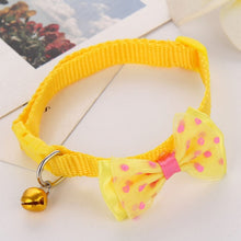 Load image into Gallery viewer, New Adjustable Cute Necktie Dog Cat Pet Collar Nylon Bell Kitten Candy Color Bow Tie Bowknot Likesome Collars
