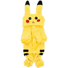 Load image into Gallery viewer, SUPREPET Cat Costume Cute Pet Clothes Pikachu Cosplay Clothing With Button Autumn Winter  Cat Coat Home Pajamas Hoodie Dog Coat
