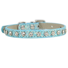 Load image into Gallery viewer, Hot Sale Super Shining Diamond Rhinestone Cat Collar Puppy Baby Dog Cat Collar Leather Strap Kitten Accessories Puppy Collar
