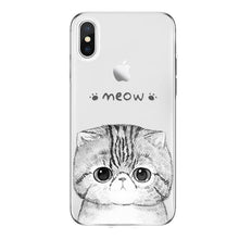Load image into Gallery viewer, Lovely Cat Cover For iPhone XS Max XR X 5 SE 6S S 7 8 Plus Coque For Huawei P8 P9 P10 2017 P20 Mate 10 20 Lite Pro Honor 8X Case
