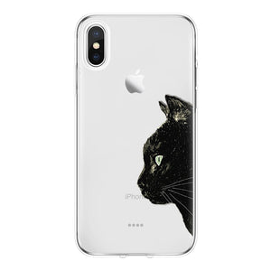 Lovely Cat Cover For iPhone XS Max XR X 5 SE 6S S 7 8 Plus Coque For Huawei P8 P9 P10 2017 P20 Mate 10 20 Lite Pro Honor 8X Case